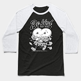 Kindness Heart Mascot Baseball T-Shirt